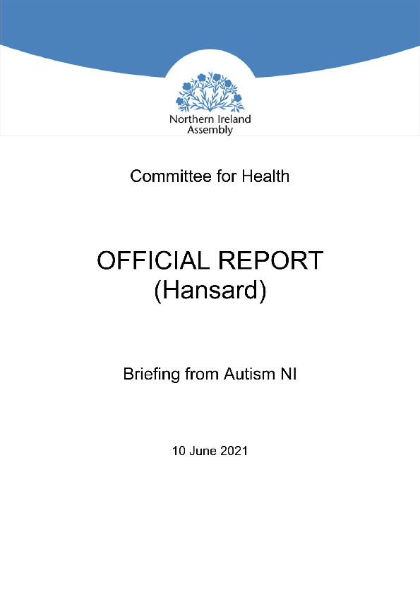 Presenting to Health Committee – November 2021